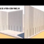 construcción con panel w