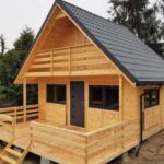 construcción de cabañas de madera