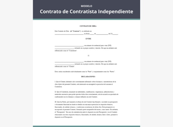 contrato de prestación de servicios de construcción