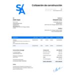 cotización de construcción