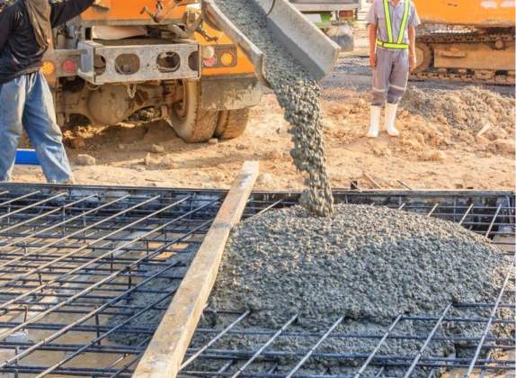 hormigón en construcción